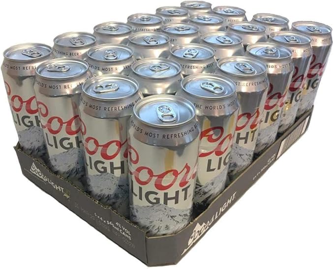 Coors Light Can 24 X 500ml Can 24 X 500ml Amazon Co Uk Grocery