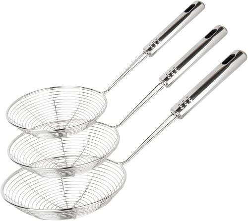 Swify Spider Strainer Set of 3 Asian Strainer Ladle Stainless