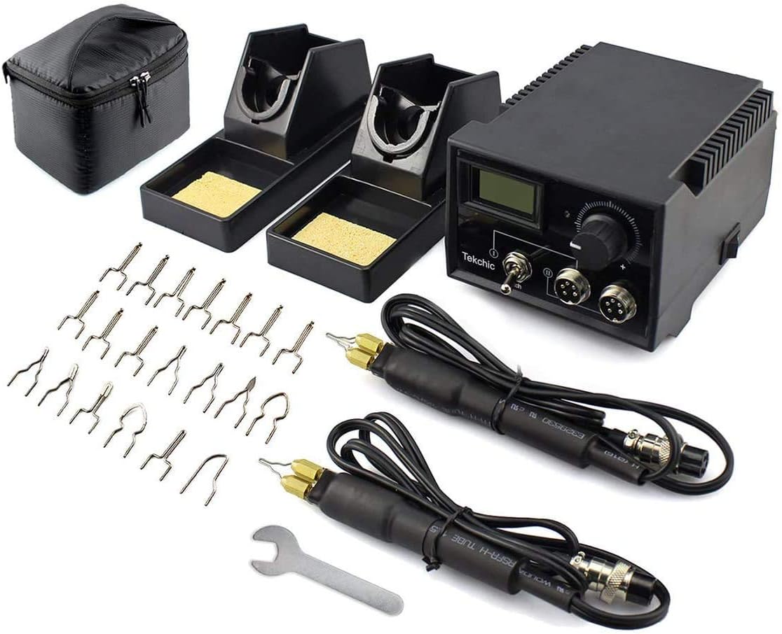 Wood Burning Kit, TEKCHIC 60W Wood Pyrography Pen Kit with Dual Wood ...