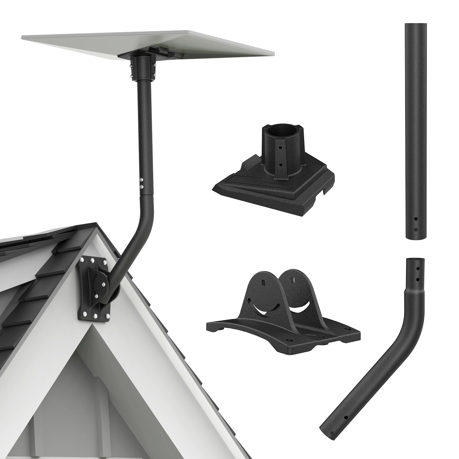 DEEBYCOO Mount for Starlink Gen 3, Adjustable Mounting Kit Compatible with Gen 3 Starlink Standard Dish, Heavy Duty Wall Mount Pole Mount for Starlink