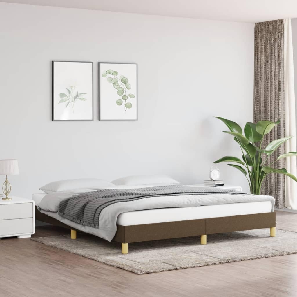Tessuto Premium Traspirante Marrone Scuro Giroletto con Doghe in Compensato