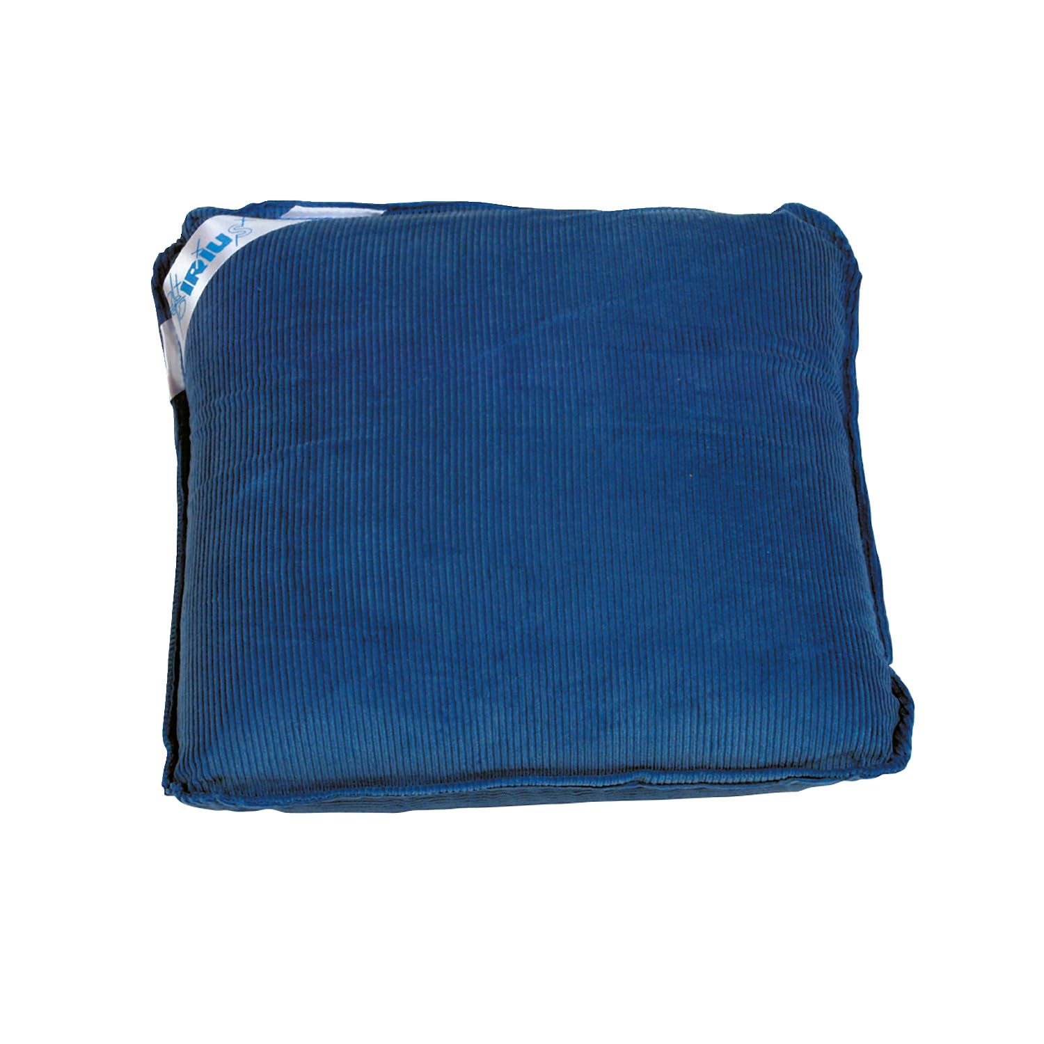 Sport-Thieme Vibrationskissen | Massagekissen mit druckempfindlicher Vibrationsfunktion | Batteriebetrieben, Waschar, Leicht u. Mobil | 100% Baumwolle | 30x30 cm | Blau