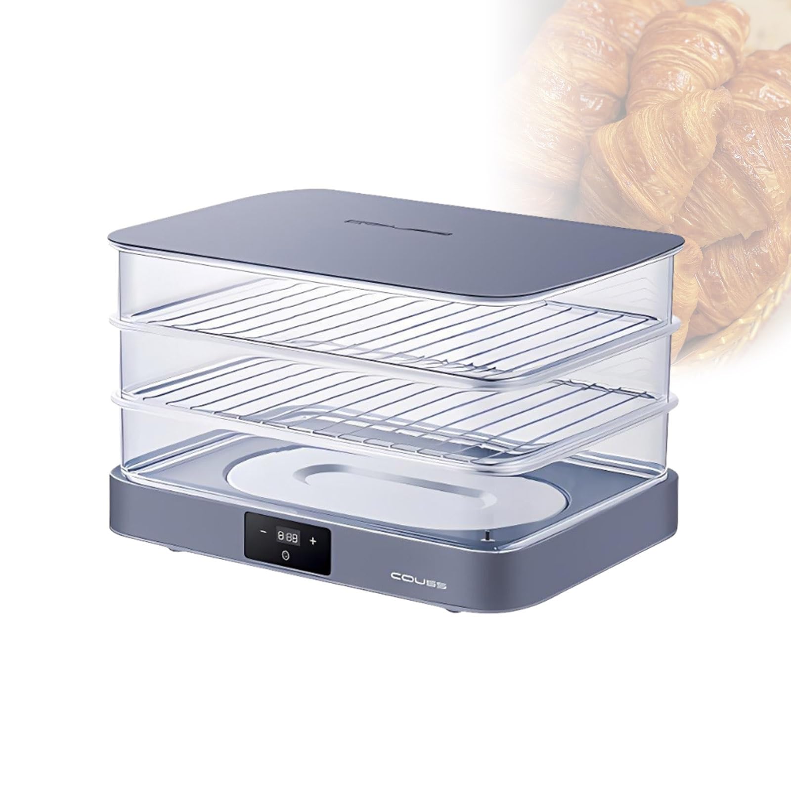 Lievitatore Elettrico 40l Lievitatore Professionale per Pane Camera di Lievitazione Regolabile, Box Fermentazione Impasto per Pizza, Yogurt, Natto E Lievitazione Controllata