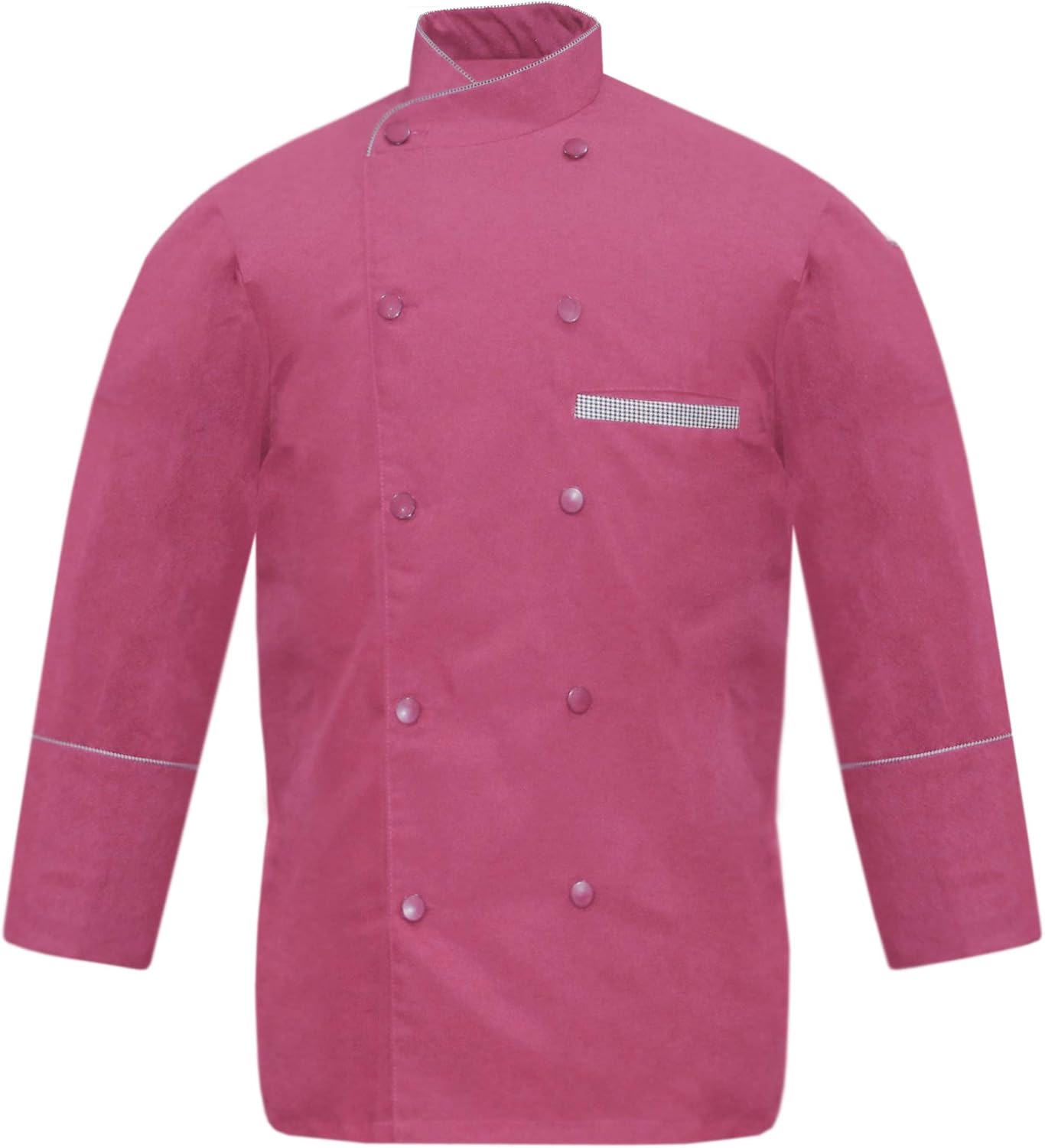 Leorenzo Creation NP-07 Men's Chef Coat Check Piping (Size= XXS-7XL, Colours=12)