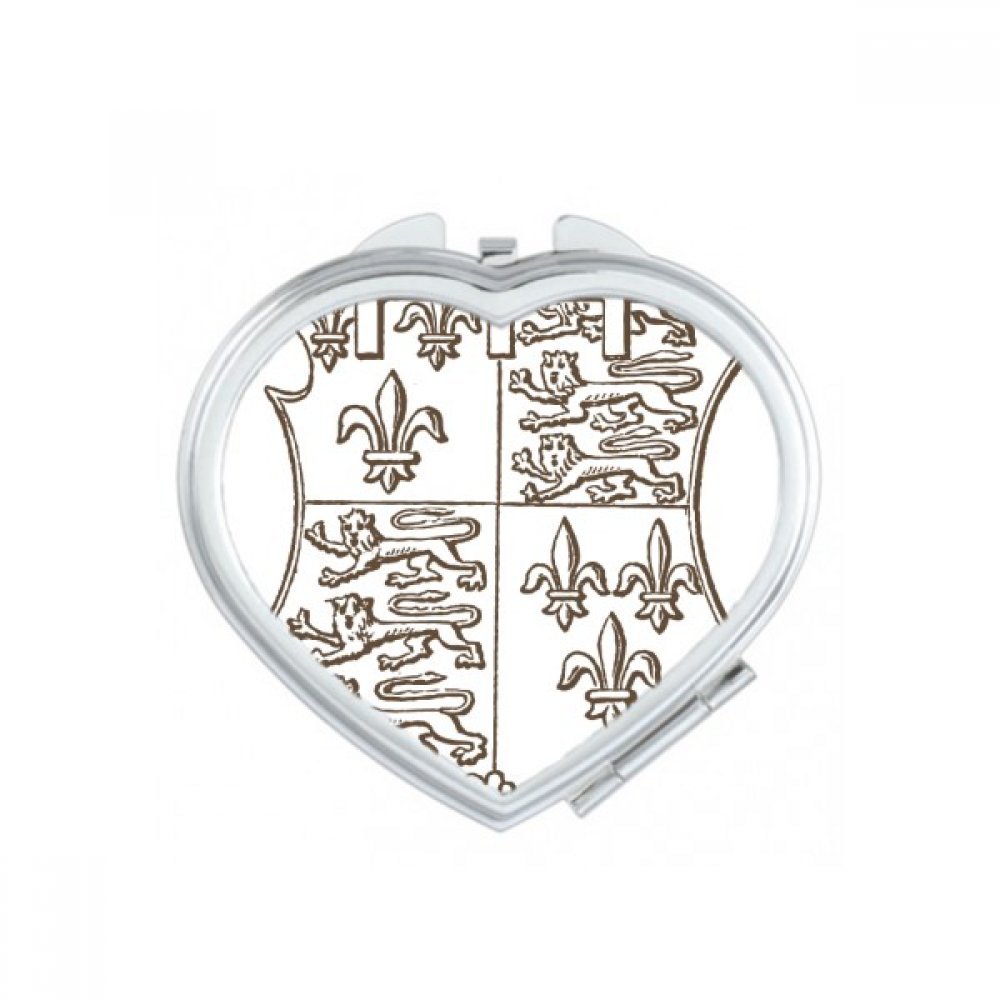 Miroir de maquillage compact motif lion baroque, l'idée cadeau mignon et portable