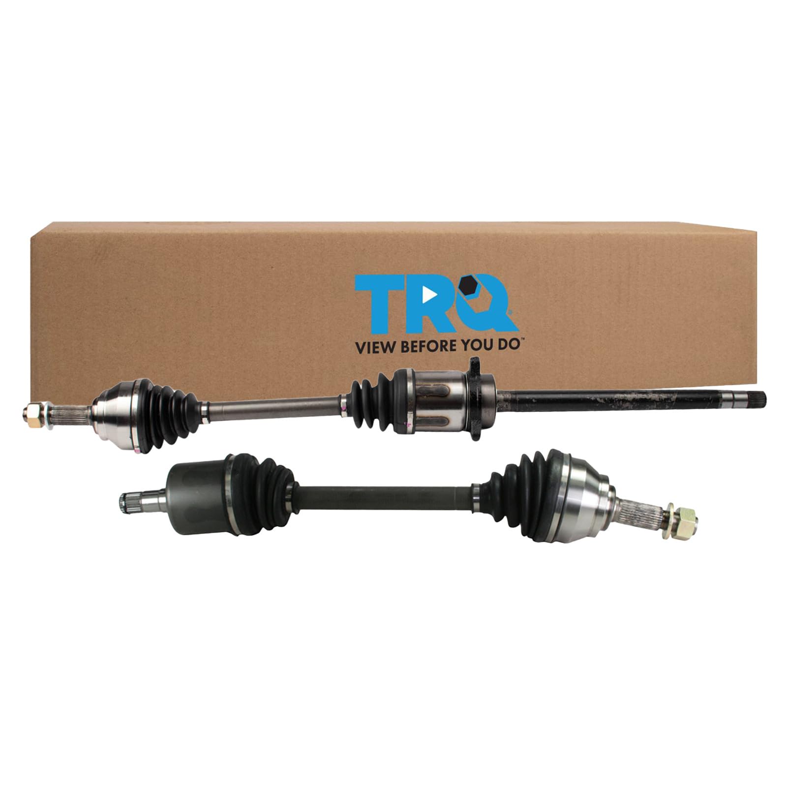 TRQ Front Driver and Passenger Side CV Axle Assembly Set 2 Piece
