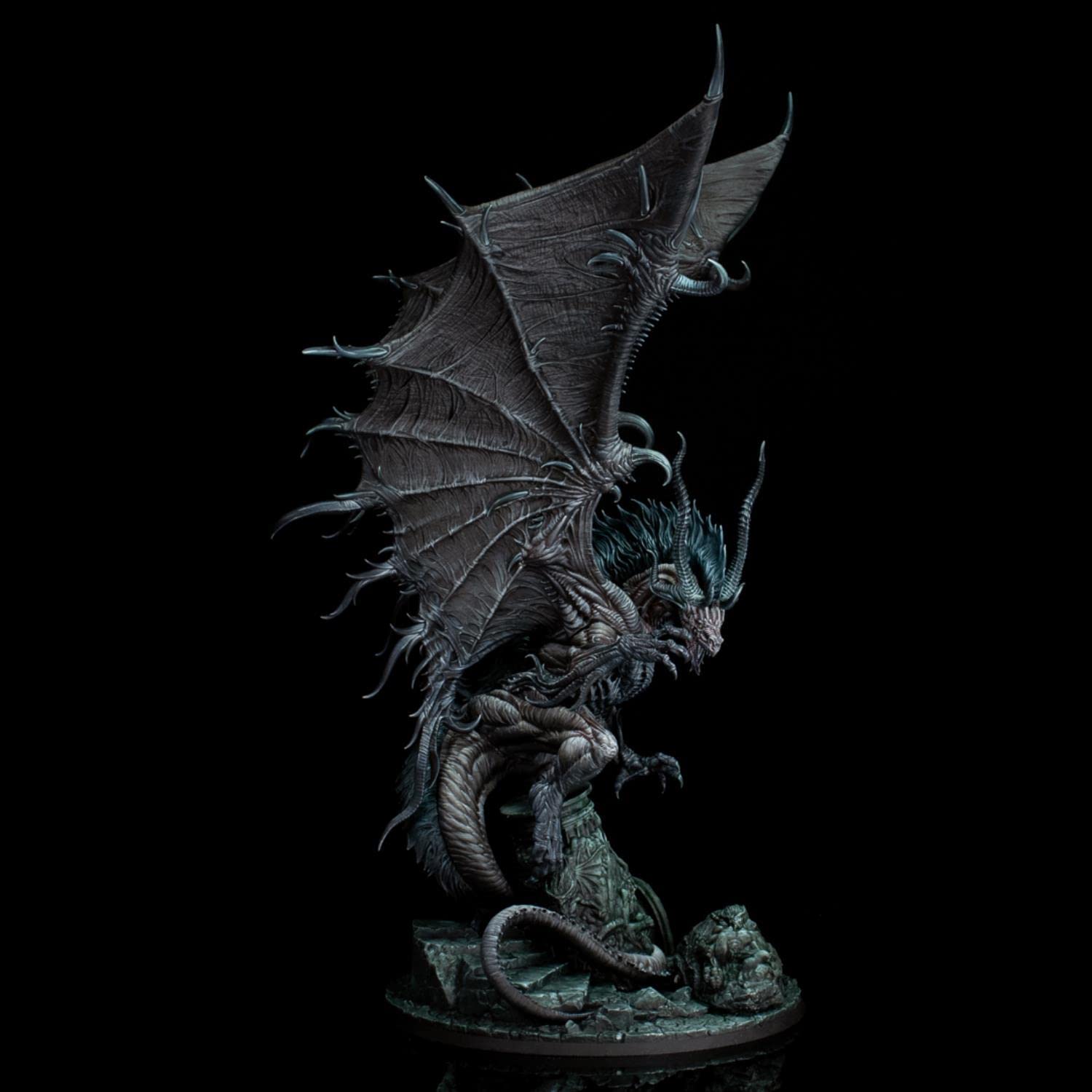 370mm Negromante Dragon Resin Figure Model Kit GK Kit smontato e Non Verniciato S155