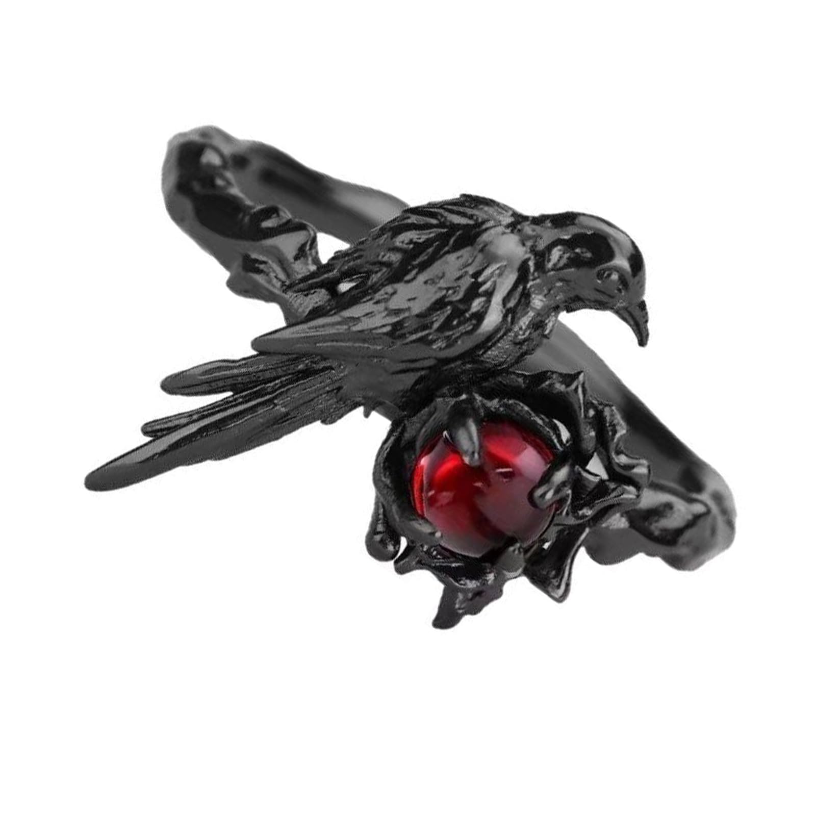 Ljmyy Black Gothic Styles Crow Rings For Unique And Mysterious Fashion Lovers Finger Accessory For Parties Festivals And Daily Wear Raven Ring