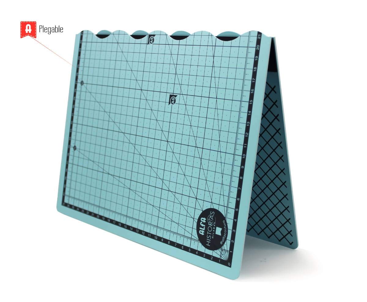 ALFA A6081 Base de Corte Plegable, Azul, 297 mm