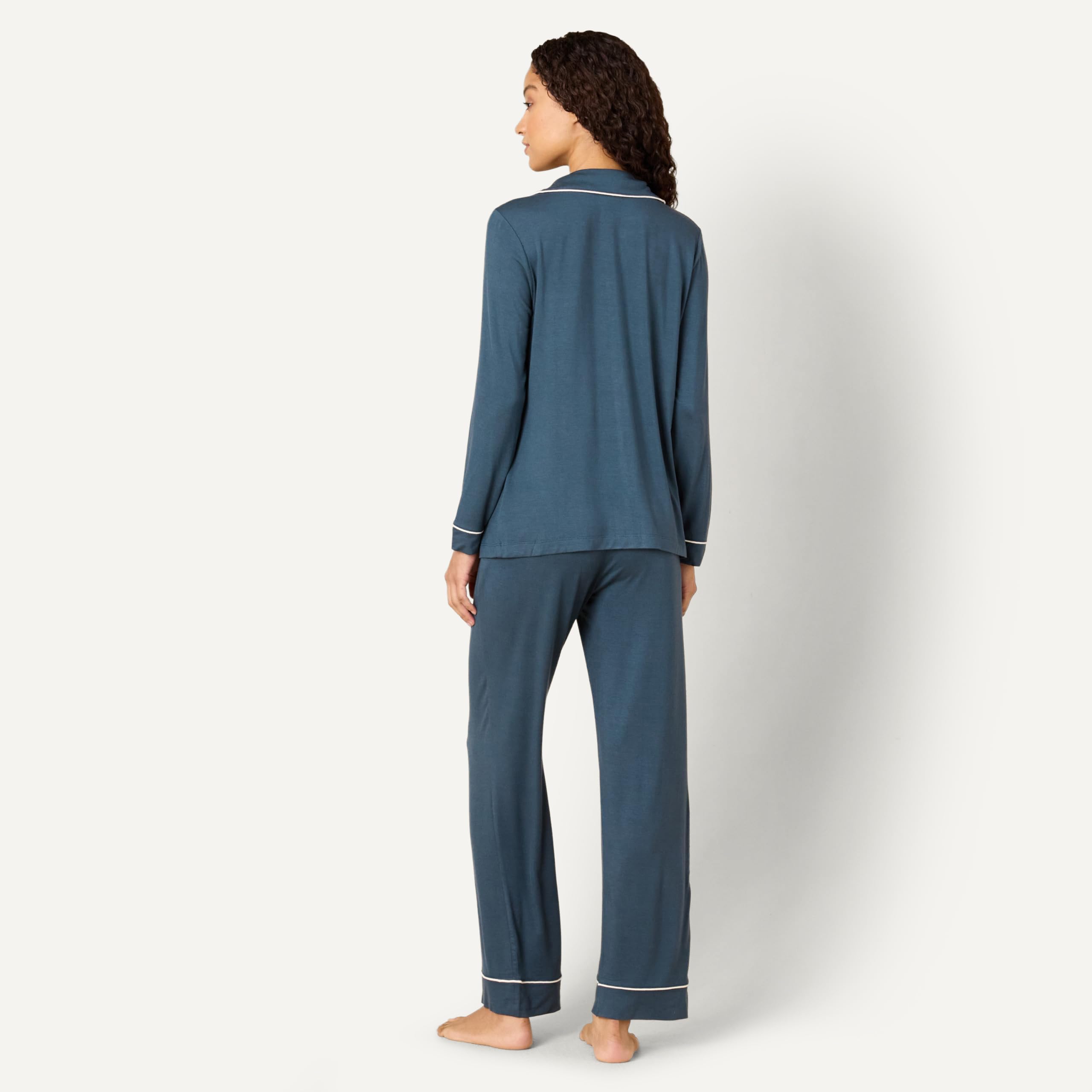 Amazon Essentials x Sofia Grainge Pigiama in Modal Elasticizzato con Pantaloni Lunghi e Maniche Lunghe Donna