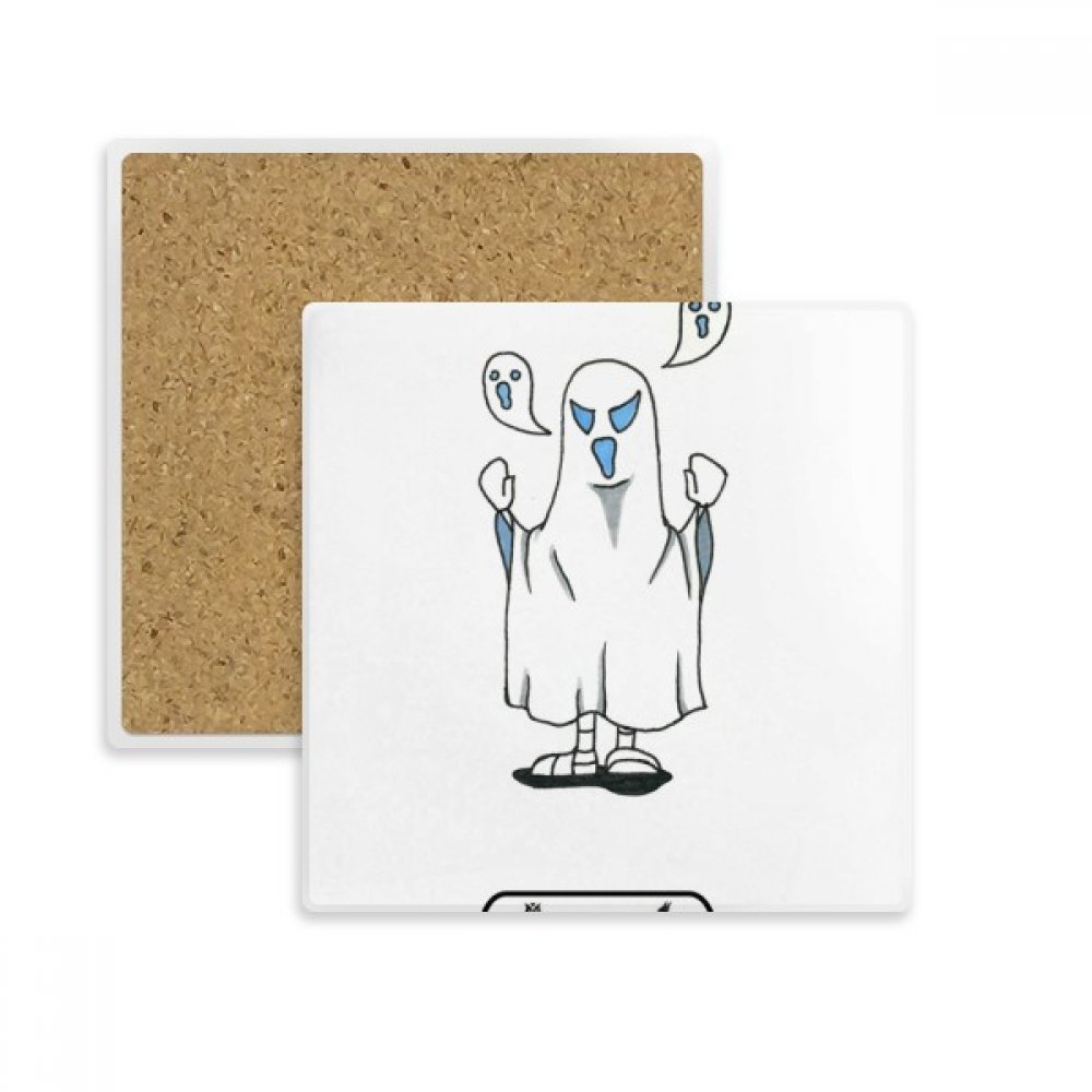 Dessous de verre absorbant Égypte cadeau - Coaster tasse Halloween multicolore