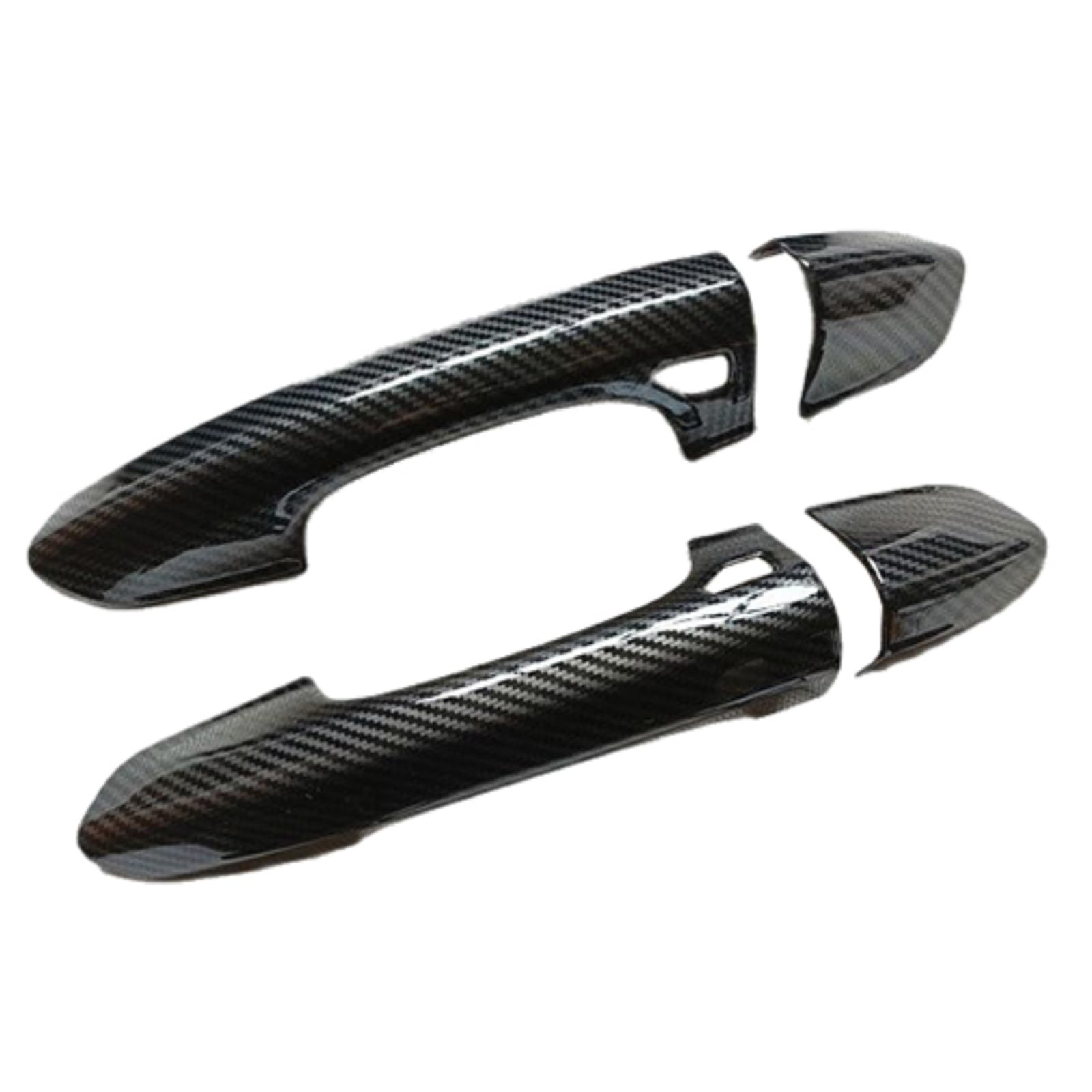 Couverture de poignée de porte en fibre de carbone pour Ford Mustang 6 S550 look sport haut de gamme