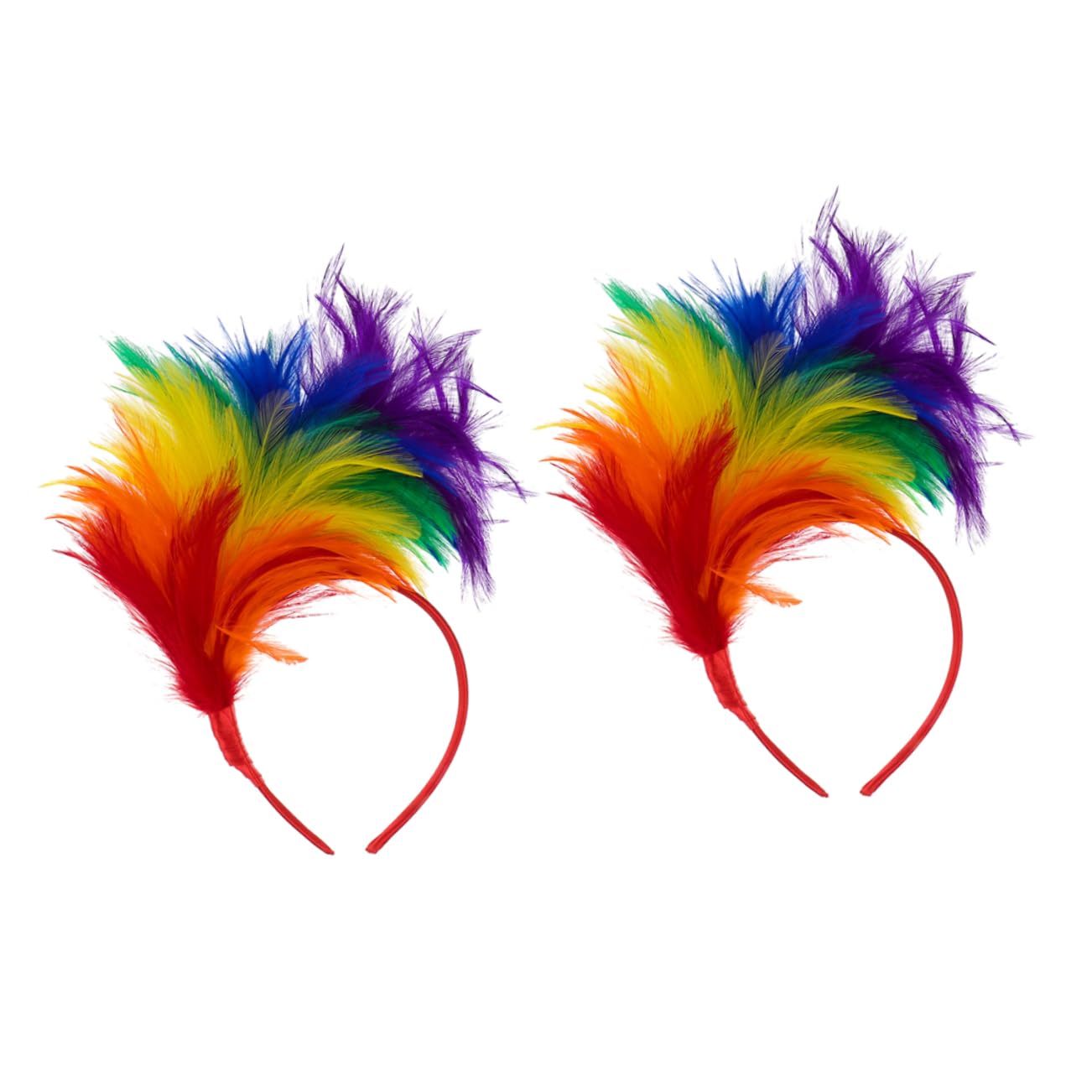 Toyvian 10stücke Farbenfrohe Feder-haarbänder Für Damen Elegantes Kopfschmuck Hochzeiten Halloween Kostümpartys Und Fotoshootings Romantische Und Glamouröse Accessoires