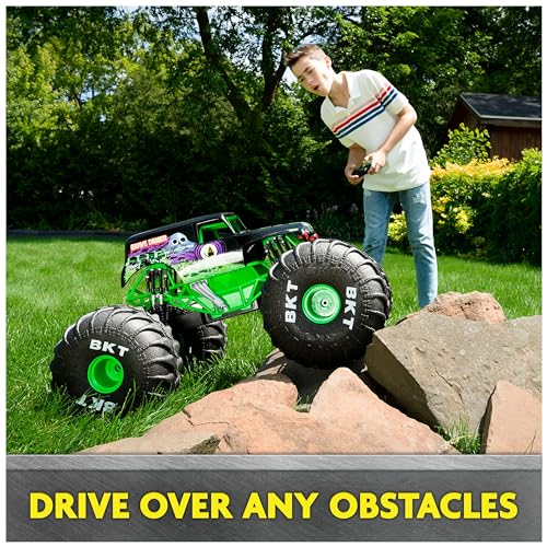Monster Jam Monster Truck Tout Terrain Radiocommandé Mega Grave Digger Officiel Plus De 60 Cm De Haut Échelle 1:6 Jouets Pour Garçons Et Filles À Partir De - vue 6