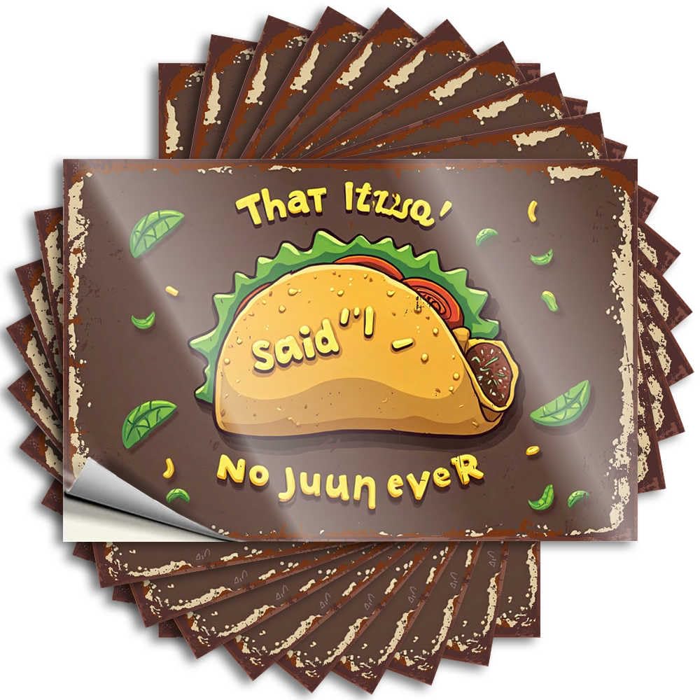 Stickers Bumper Western Thirsty Taco: The Ultimate Dehydration Warning! for Man - Bedroom Decorations Easy Peel Removable(6X9CM)