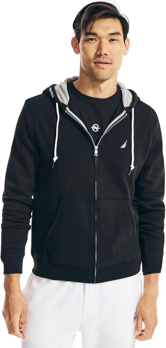 Nautica Nautica Anchor Fleece Sudadera con capucha y cremallera completa para hombre