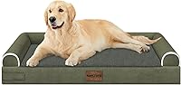 Vista 125 de Cama grande para perros ortopédica lavable: camas con almohada XL para perros grandes, sofá de espuma viscoelástica, impermeable, funda extraíble