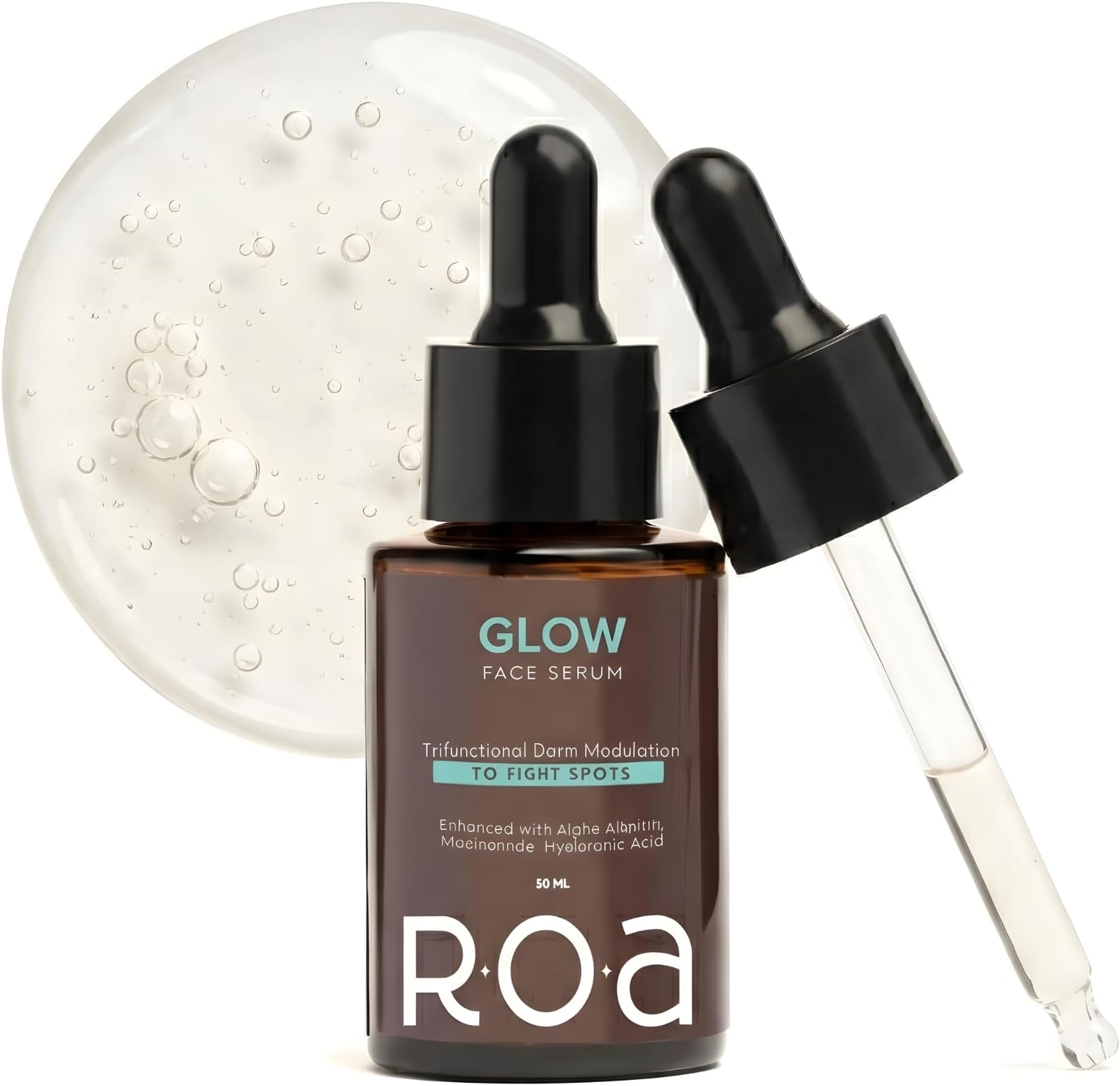 GLOW face serum for Dark spots and open pores reduction with 2% Alpha Arbutin 2% Niacinamide and 3% Hyaluronic acid | Advanced Dark spot correcting glow serum for Men and women (30ml)