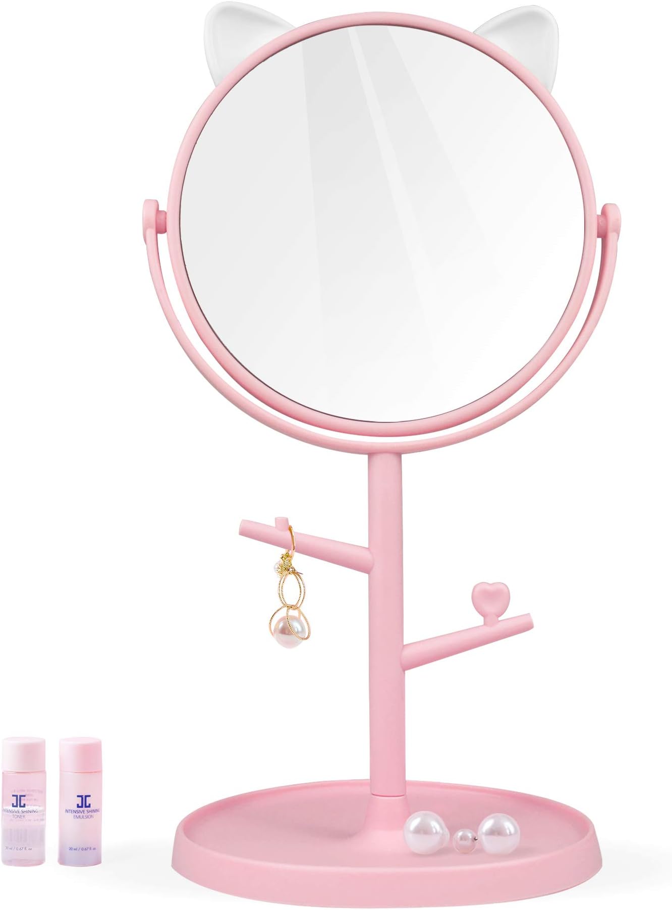 COSTWAY Free Standing Full Length Mirror for Kids, 360° Rotating Child