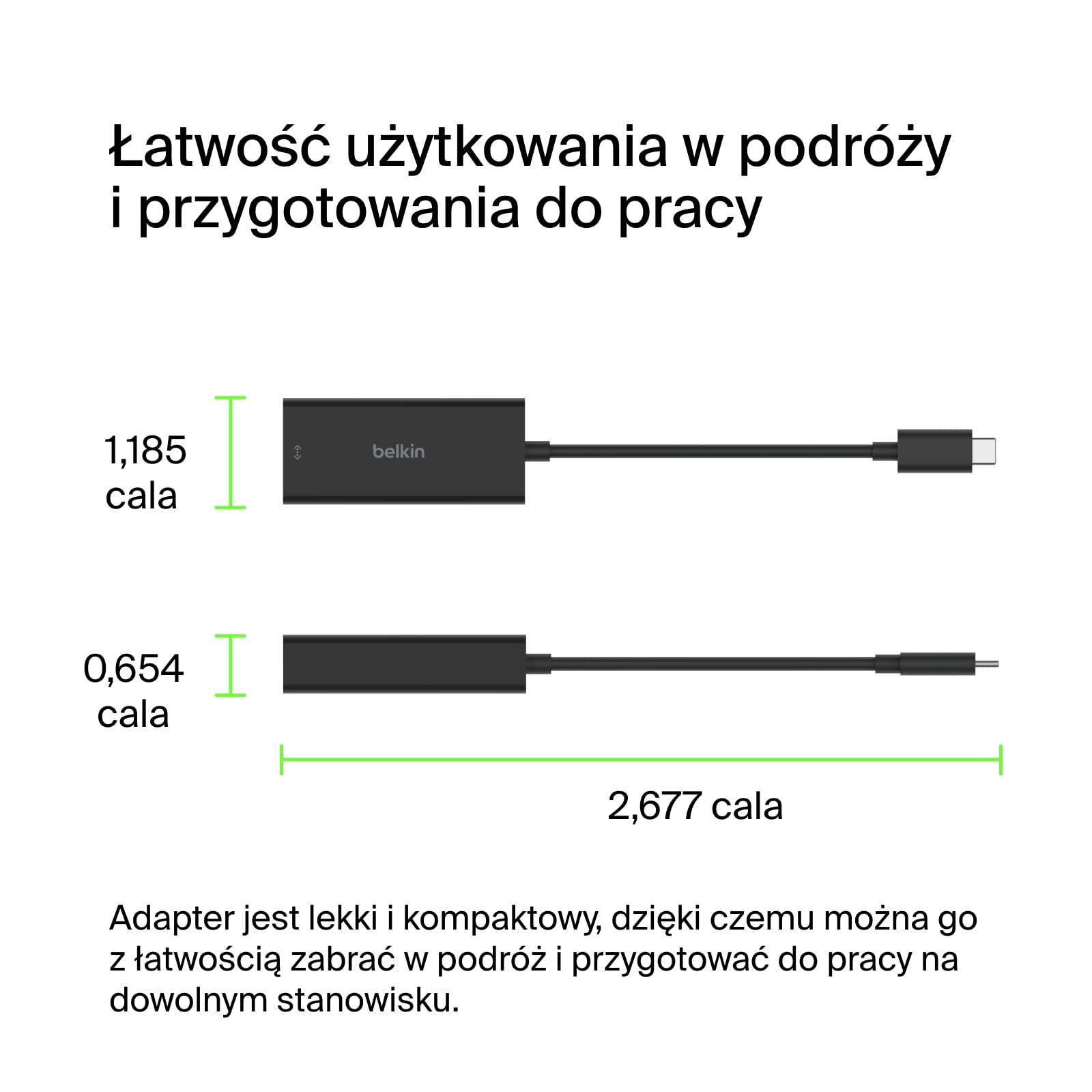 o*a様 belkin Thunderbolt4CoreHub&USBC有線LA Adapter Belkin USB typu C na 2,5 Gb Ethernet, certyfikat USB