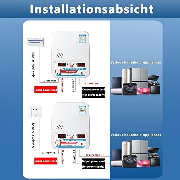 Automatic Voltage RegulatorSingle Ac Voltage StabilizerWall Mounted Duty Voltage Reglator,N
