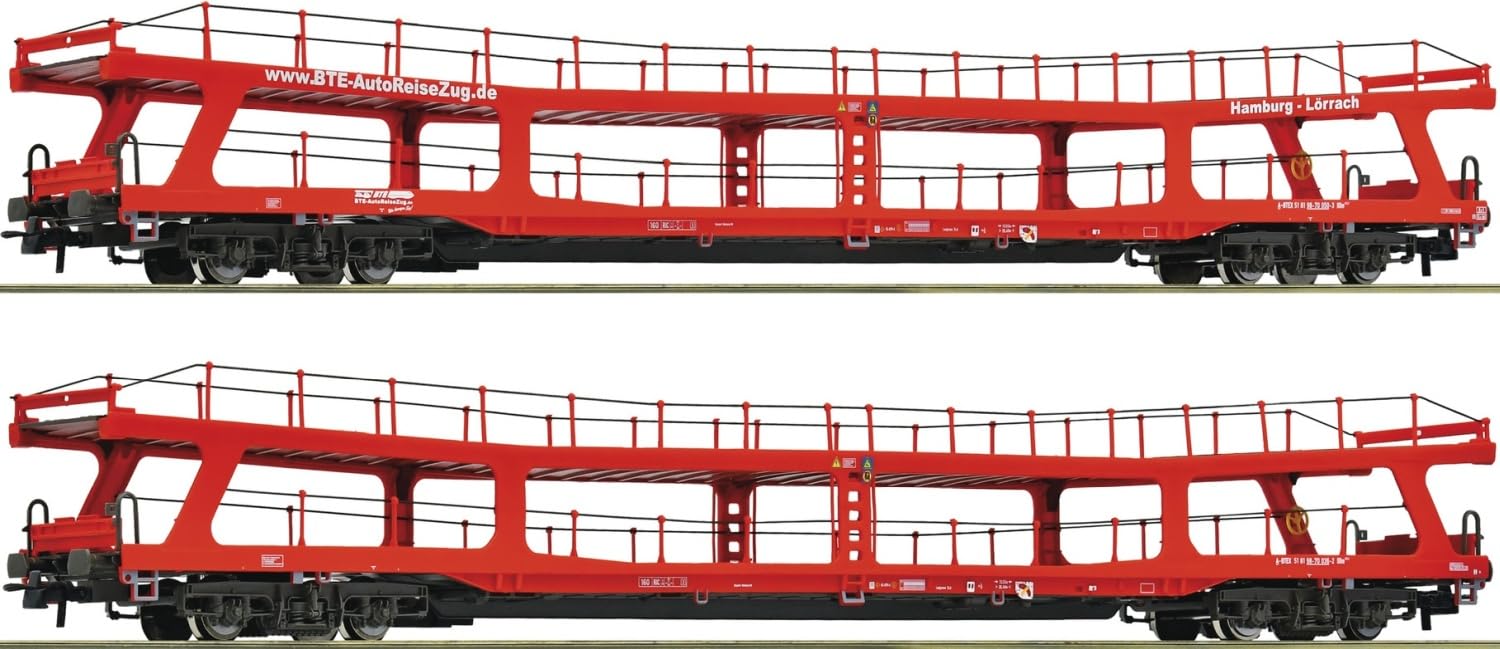 Roco 77047 H0 2er Set Autotransportwagen, BTE, Ep. VI