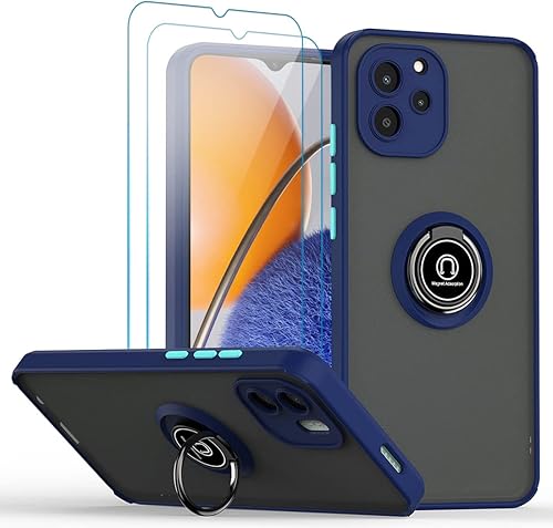 QUIETIP Funda compatible con Huawei Nova Y61, TPU + policarbonato duro a prueba de golpes, anillo magnético para montaje en coche, cubierta de