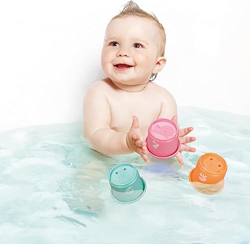 Miniatura 8 de Tower of Fun - Tazas apilables diseñadas para niños a partir de 6 meses, multicolor