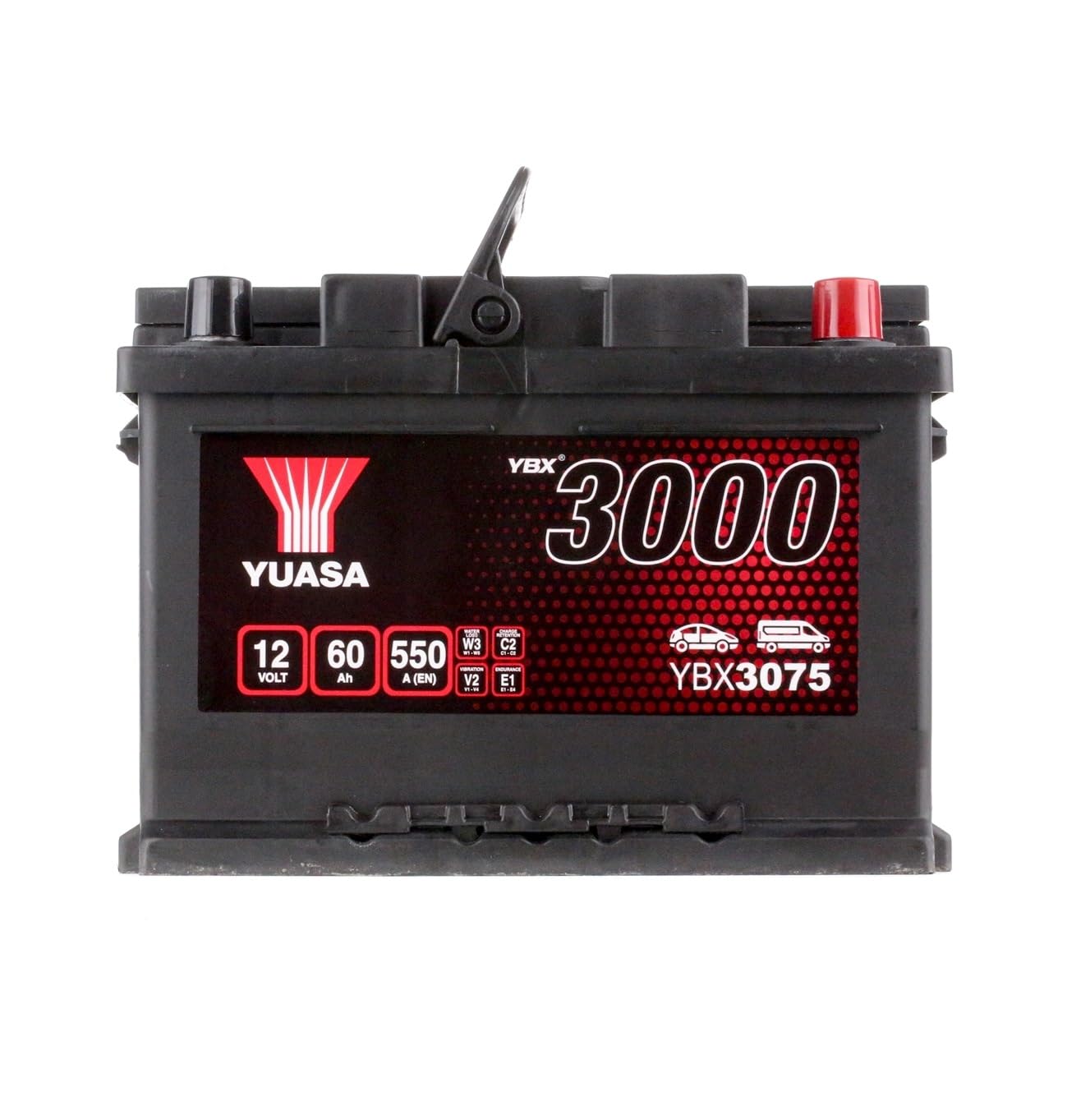 YUASA Batería 60, Ah 550, A/​EN YBX3075 L 243mm B 175mm H 175mm
