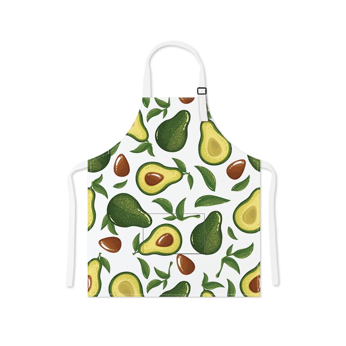 Winsation Avocado Adult Apron with Pocket, Adjustable Women Men Apron for Cooking Baking Painting Gardening, Cute Gifts for Couple โ image 1
