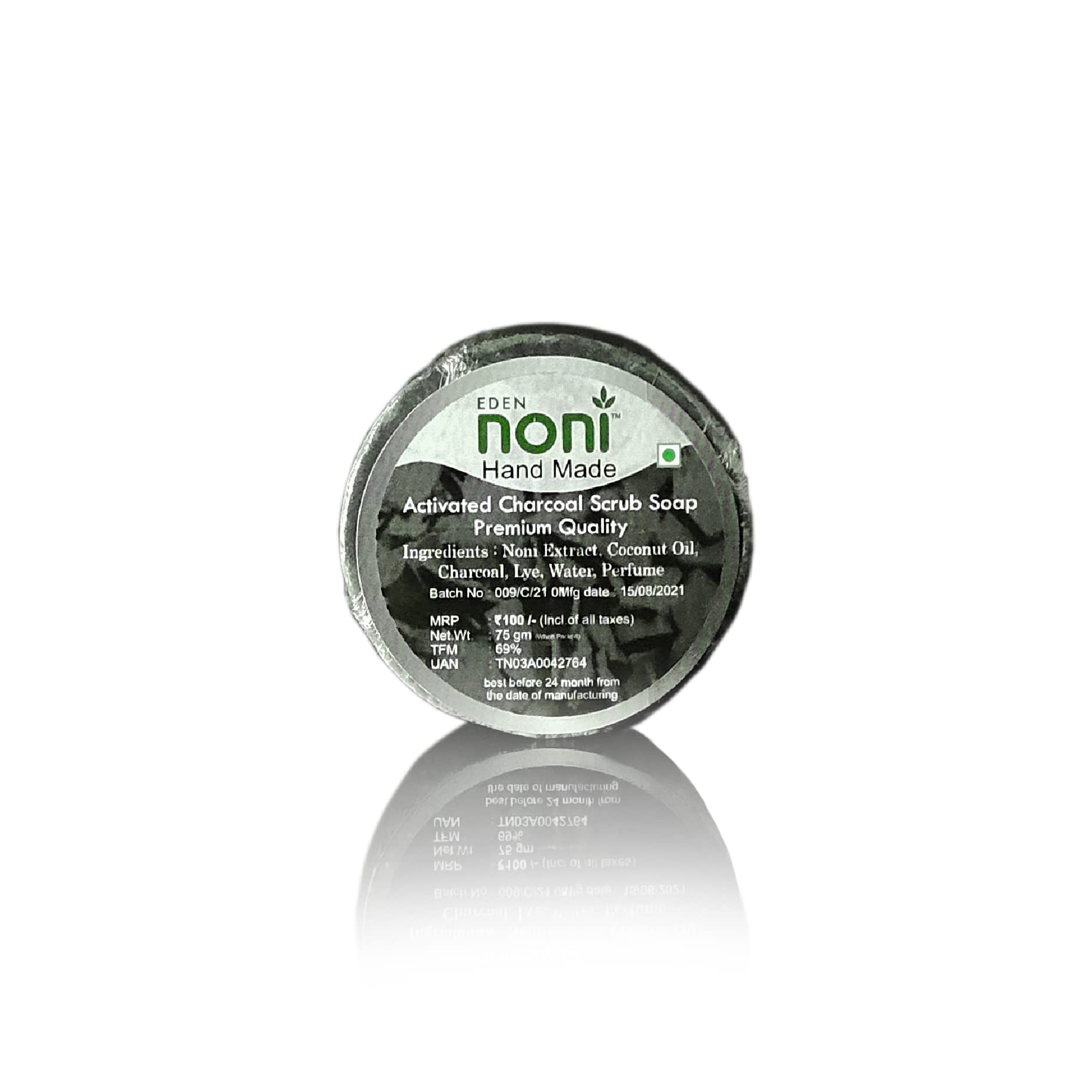 Eden Noni Activated Charcoal Handmade Soap - 75gm