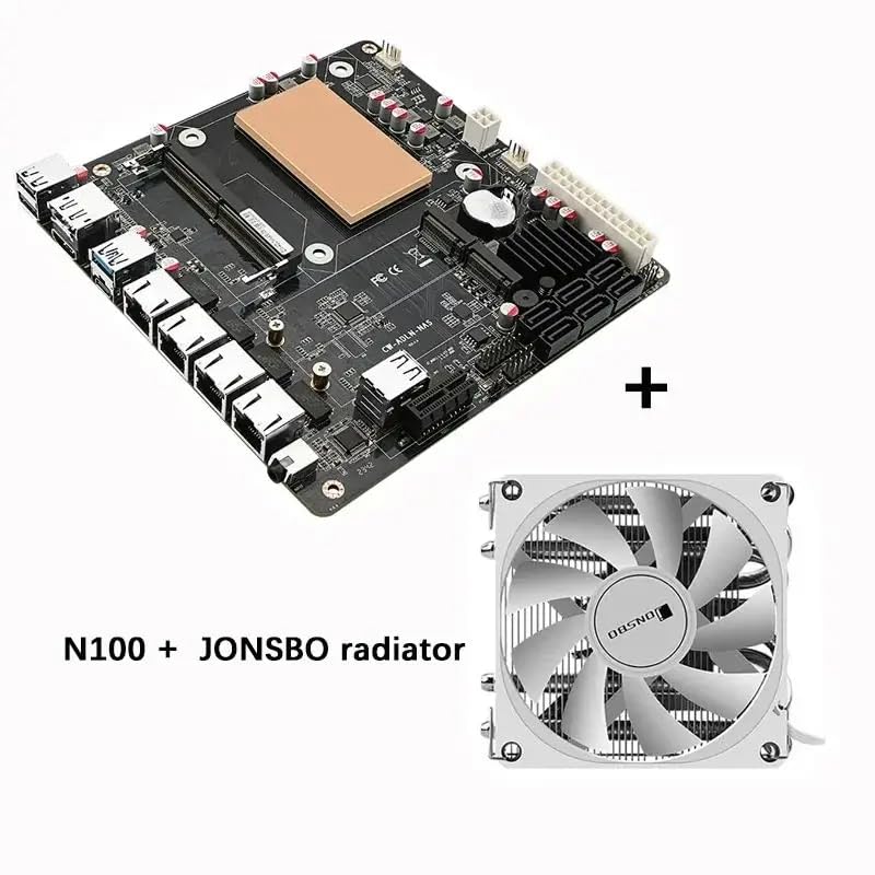 Amazon | NASマザーボード N100 6ベイSATA3.0、4ポートi226 2.5GbE LAN