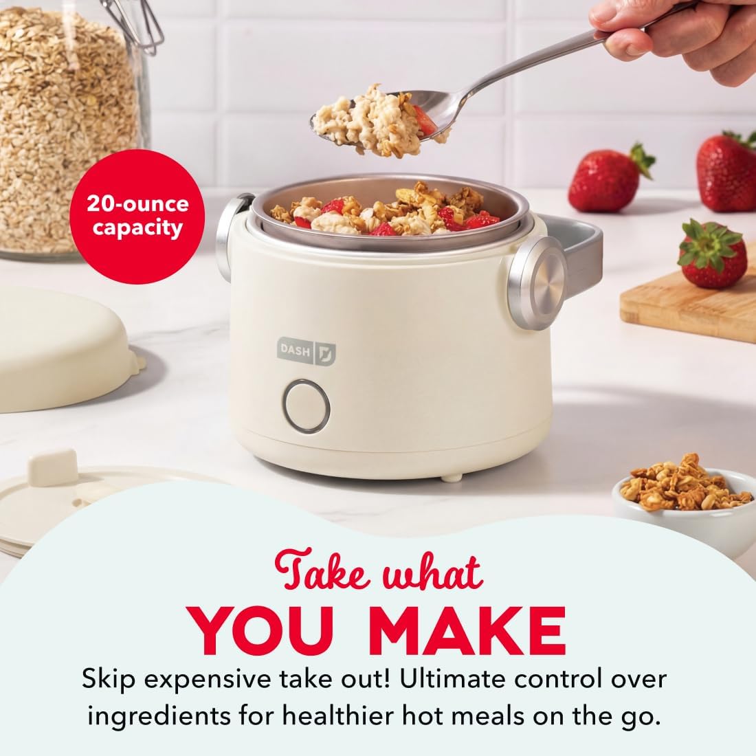 Dash Hot2Go™ Personal Food Warmer (20 Ounces) - Cream