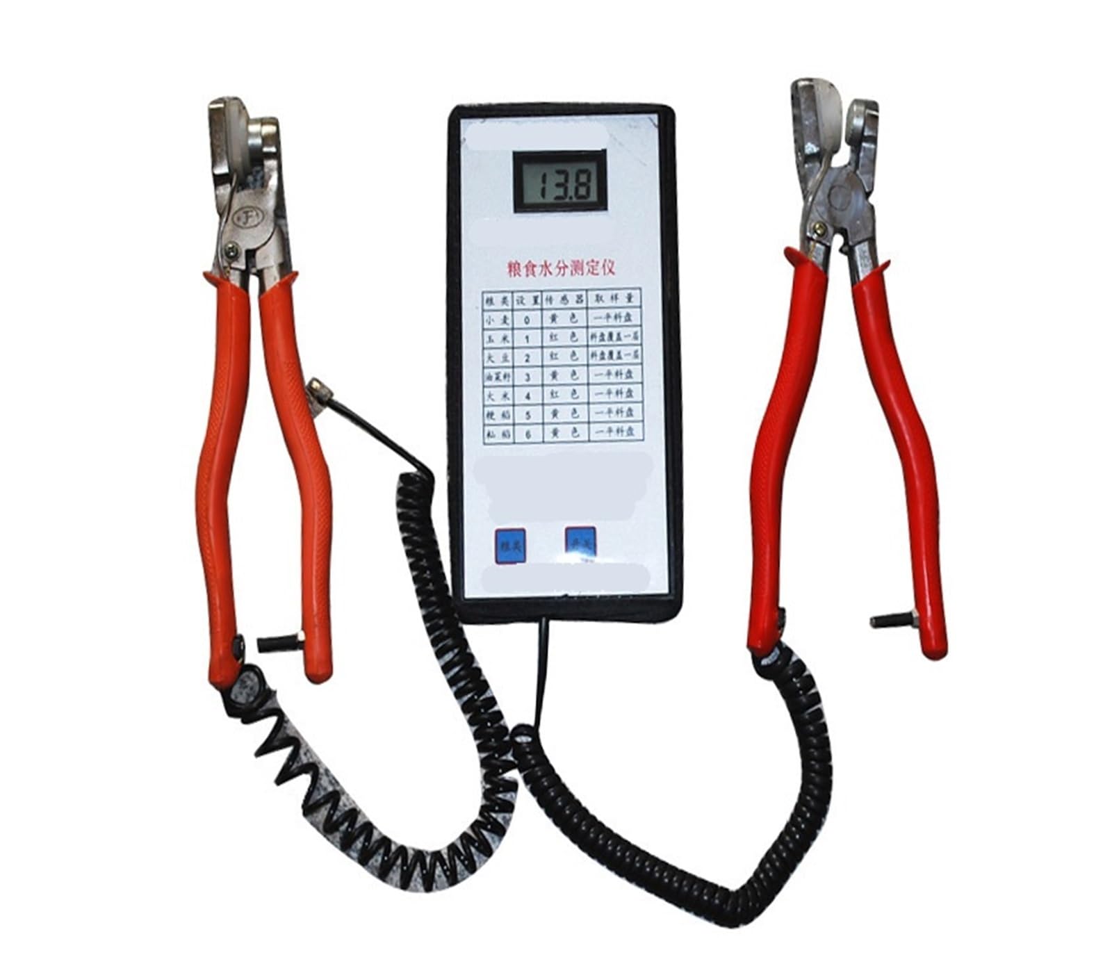 JVDDI Moisture Meter, Clamp-on Grain Moisture Meter, Corn, Wheat, Measuring Range -35%, Accuracy 0.5%