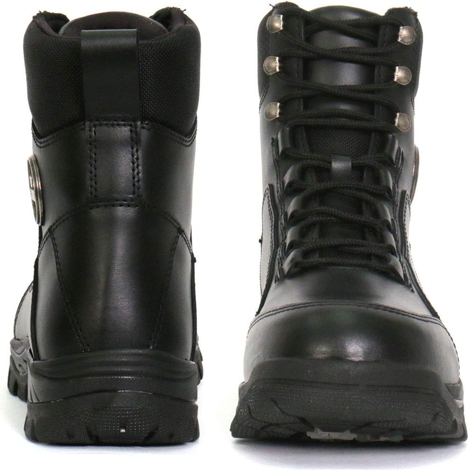 Hot Leathers Mens Motorcycle Boot, Black, 10 US