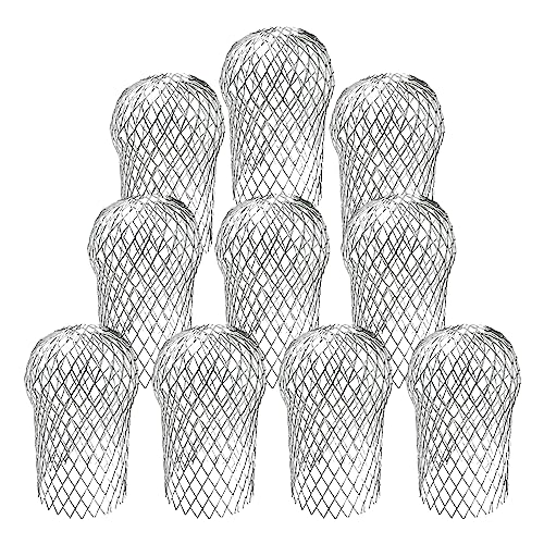 10 Pack Downspouts Gutter Guard Aluminum Filter Strainer Expandable Gutter Downspout Guards Gutter Downspout Protectors for Preventing Blockage from Leaves, Debris