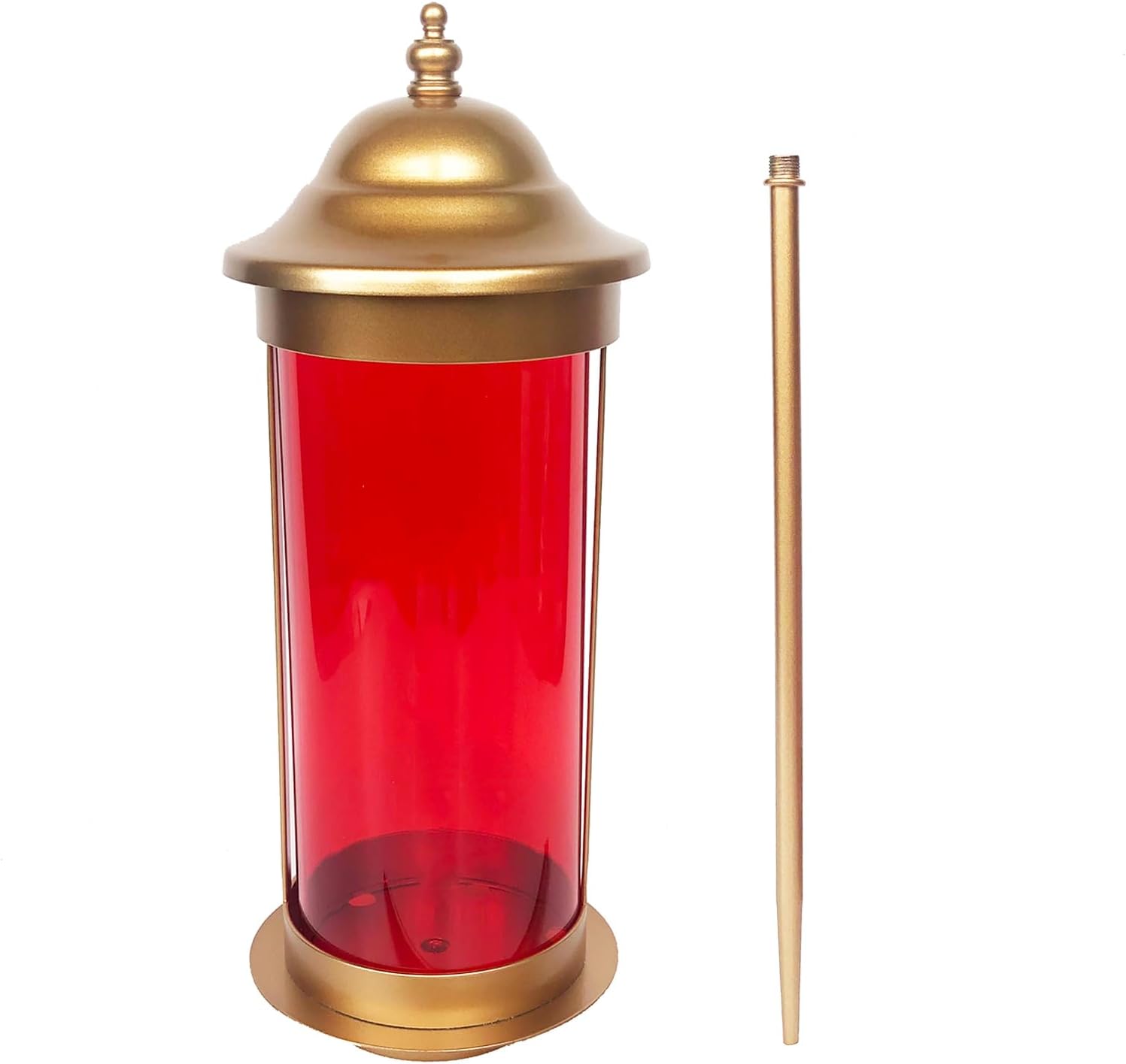 Eternal Light Crosses for Grave Cemetery Decorations for Grave Cemetery Lights Candle Lamp with 11.8 Inches Firm Garden Stakes