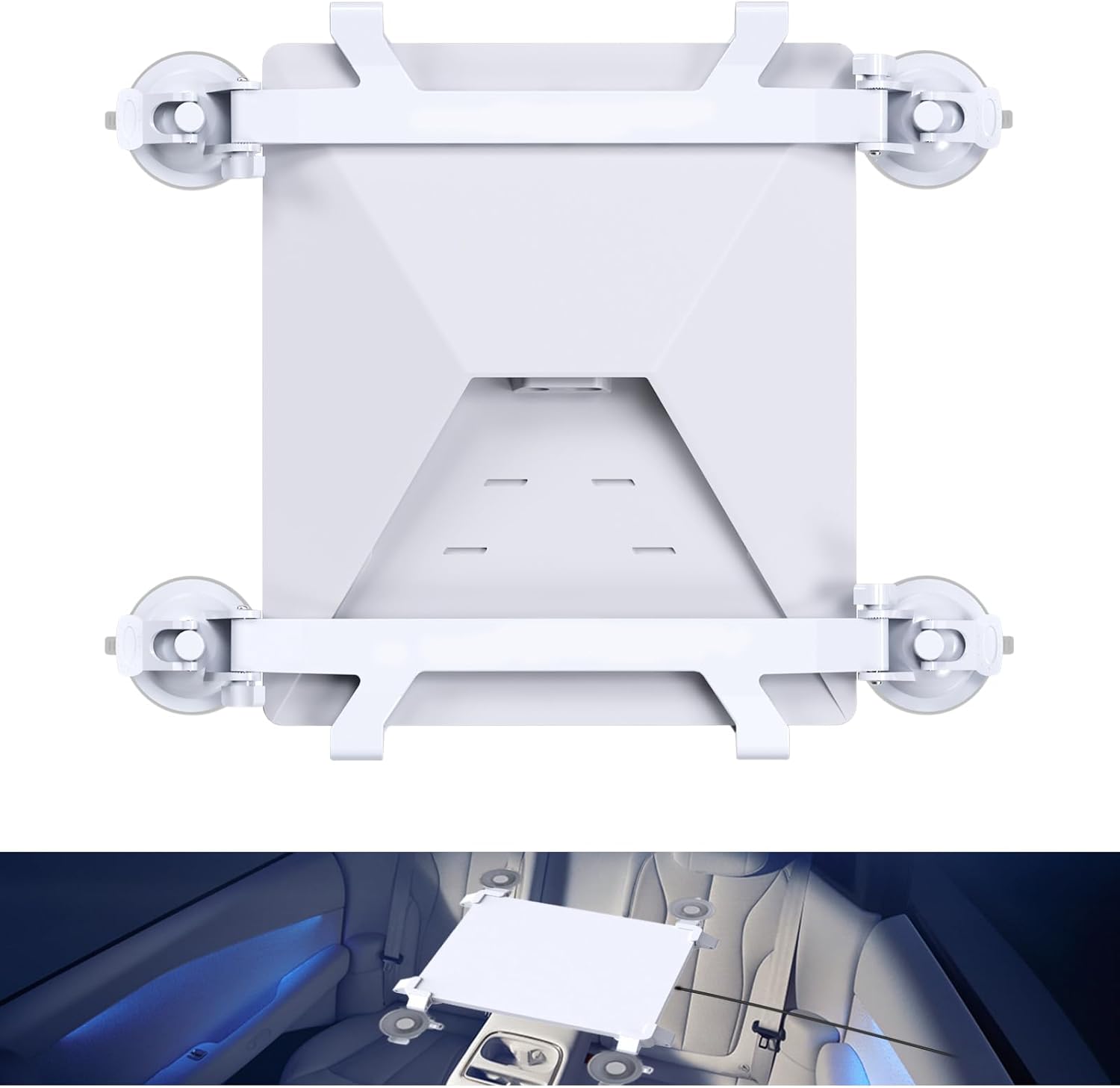 Starlink Mini Mount for Car,Suction Cup Mount, Secure & Portable Mounting Kit, Fits Car Windows, Sunroofs, RVs, Trucks & Boats, Compatible with Starlink Internet-White