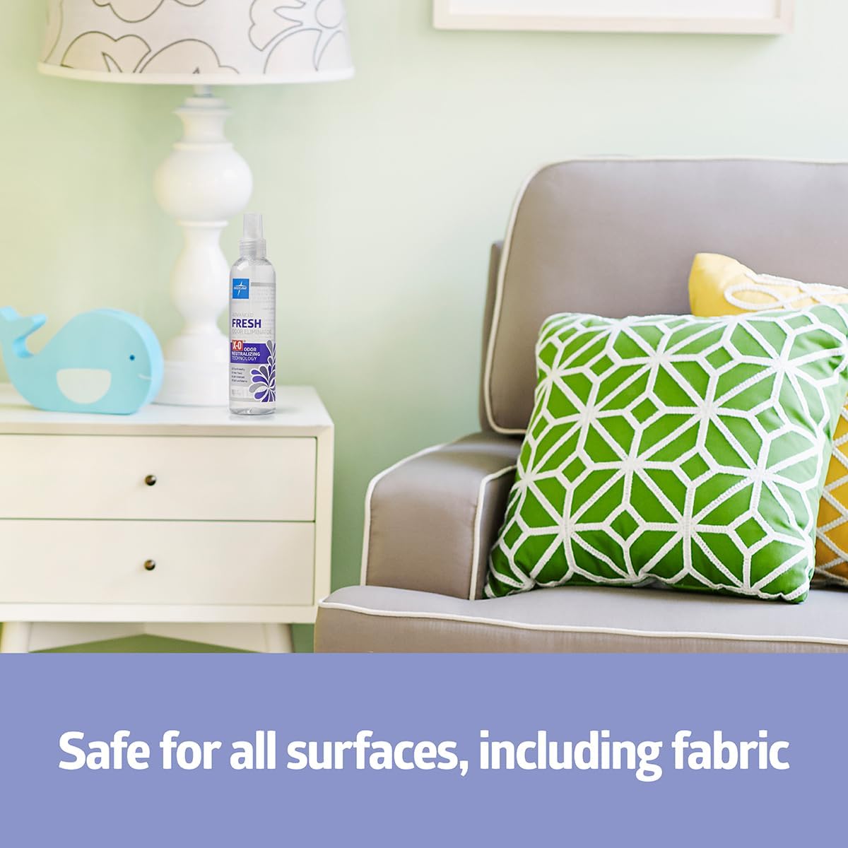 Medline Advanced Fresh Odor Eliminator, Neutralizes Odors Instantly, 2 oz. Bottles, Pack of 24