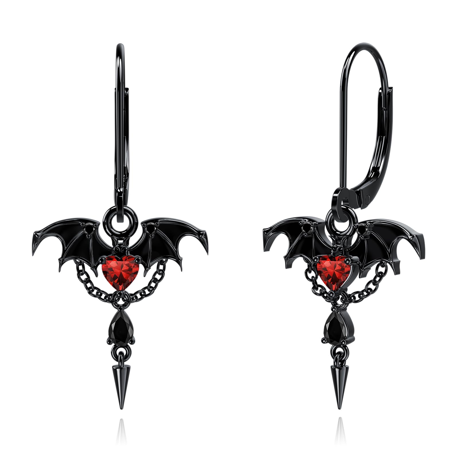 Midari Turtle/Daisies/Sunflower/Comedy Tragedy Mask/Opera Mask/Hummingbird/Black Cat/Snowflake Dangle Earrings for Women Sterling Silver Cute Cool Earrings Birthday Halloween Christmas Jewelry Gift