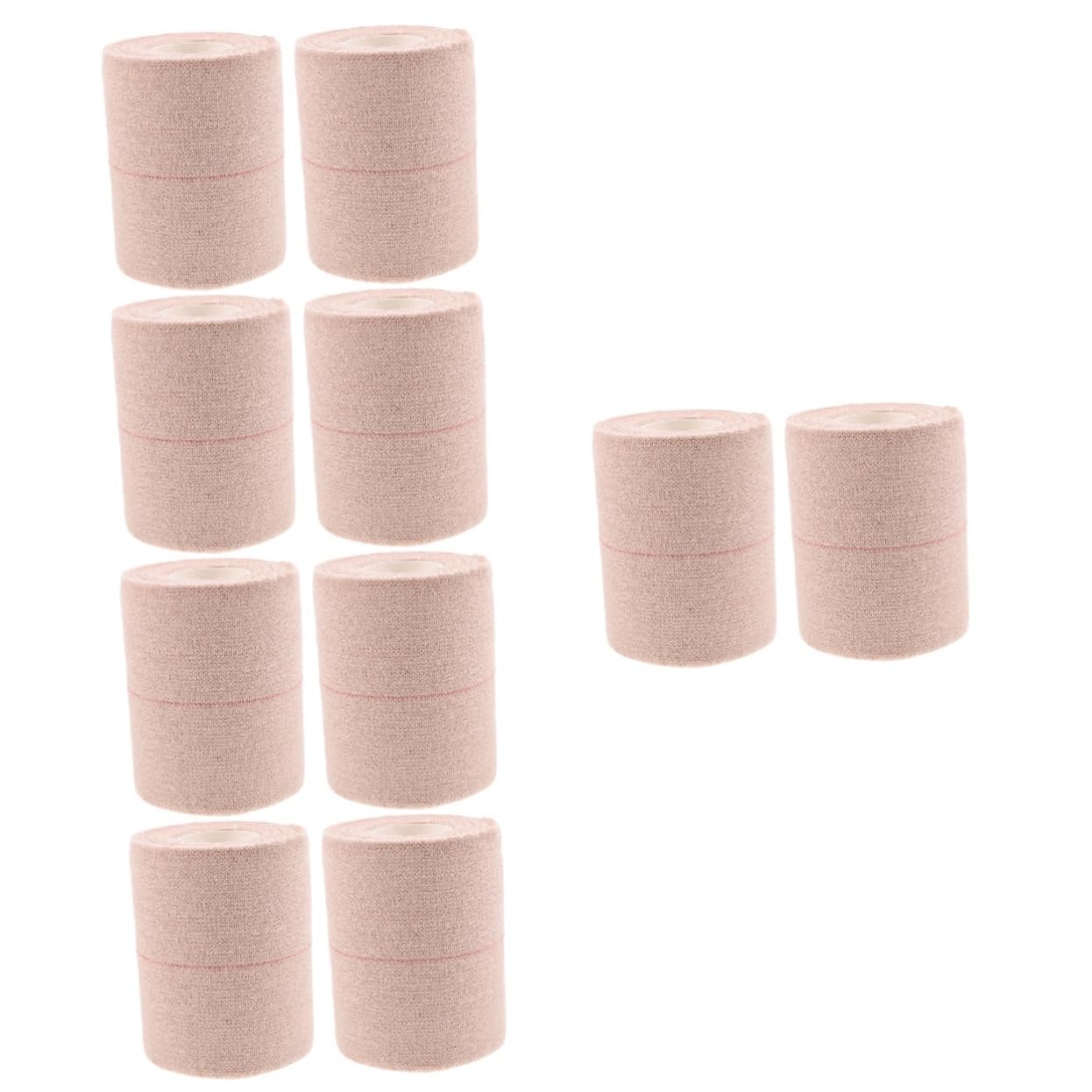 5 Sätze Verband Finger Selbstklebender Verband Hautfreundliche Bandage Handgelverband Selbstklebende Wraps Ausbildung Wickeln Baumwolle 2 Rollen * 5