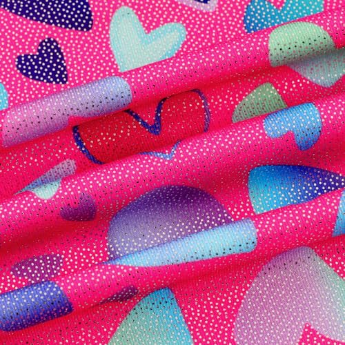 HOZIY Gymnastics Leotards for Girls Unicorn Pink Purple Sparkly Dancewear Activewear Quick Dry