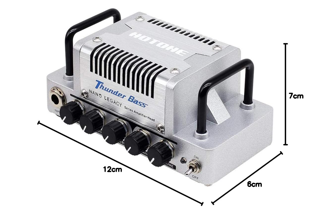 ベース HOTONE Thunder Bass Hotone Thunder Bass Mini Bass Guitar Amplifier Head, 5 Watt