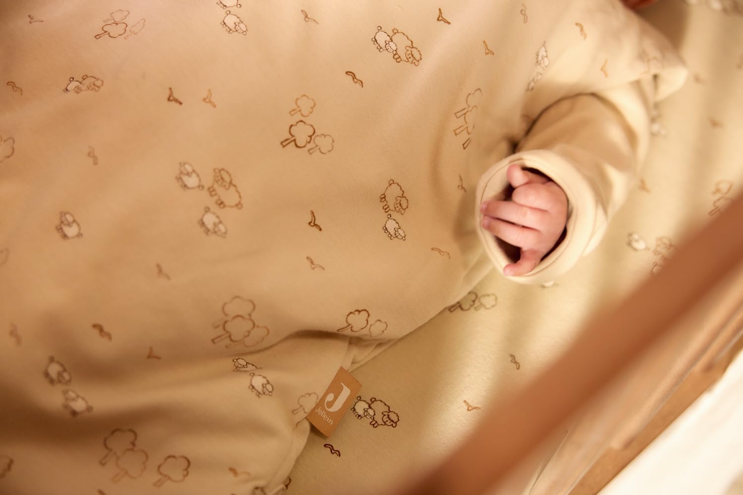 Jollein Schlafsack Baby Newborn - 60 cm - Geeignet für 4 Jahreszeiten - 3 in 1 Babyschlafsack - Oeko-Tex Zertifiziert - Woolly