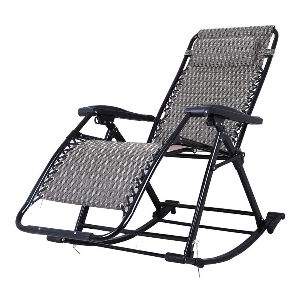 Chaise de patio inclinable et fauteuil de détente pour pelouse