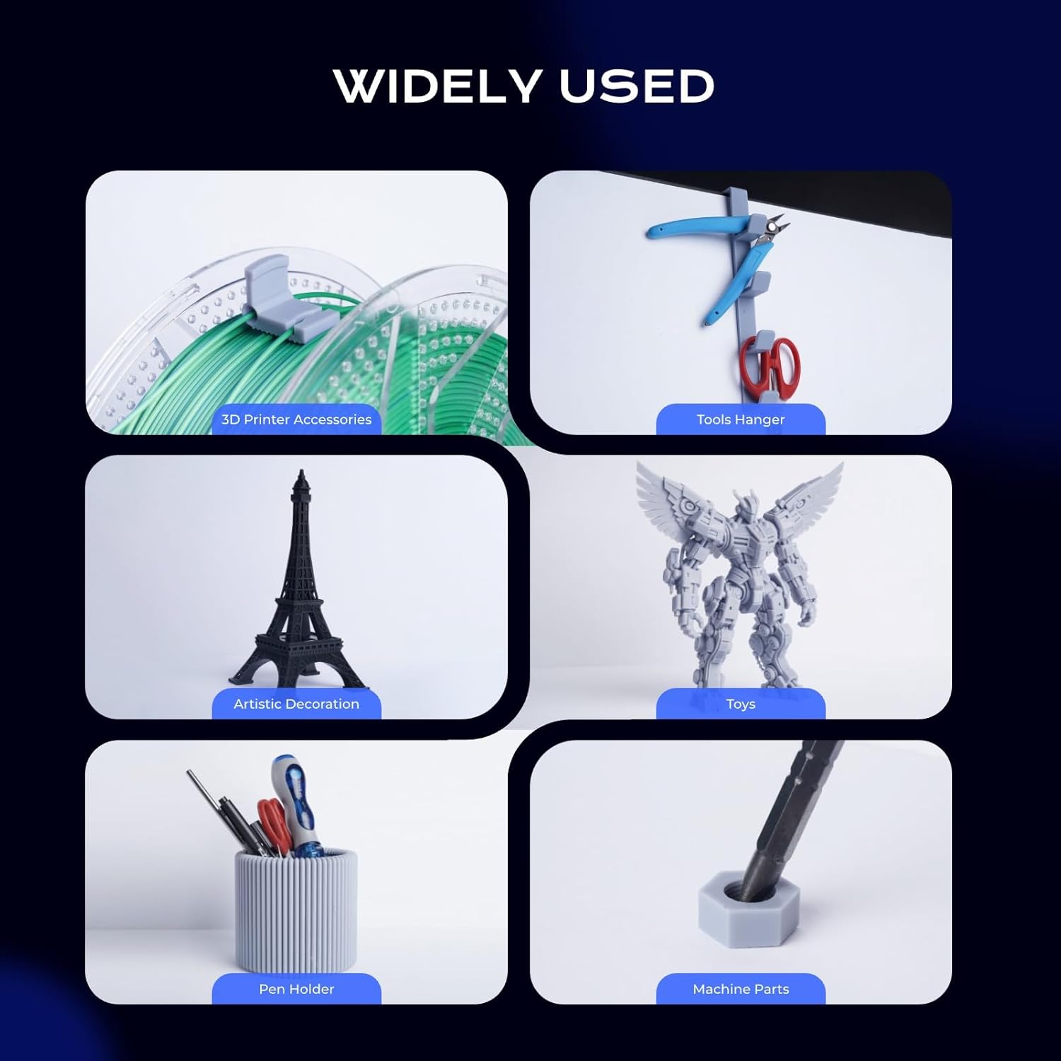 Chitu Systems ABS-Like Resin, 3D Printer Conjure Resin Fast Curing High Precision Non-Brittle, Grey 3 * 1000g