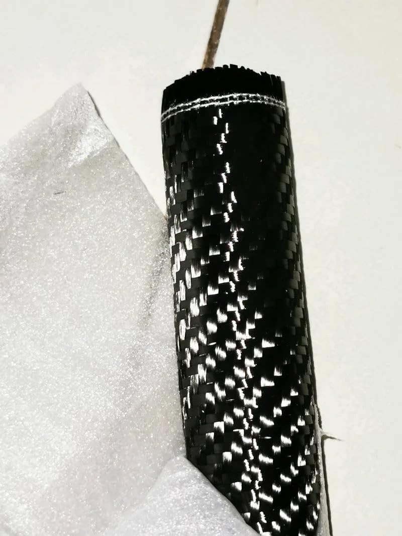 XLJP 3k 200gsm T300 Real Carbon Fiber Fabric Cloth 2x2 Twill Weave Width 20cm / 8inch Wide Fabrics Length 2m/4m/5m (Color : 20cm Width Twill, Size : Length 4m)