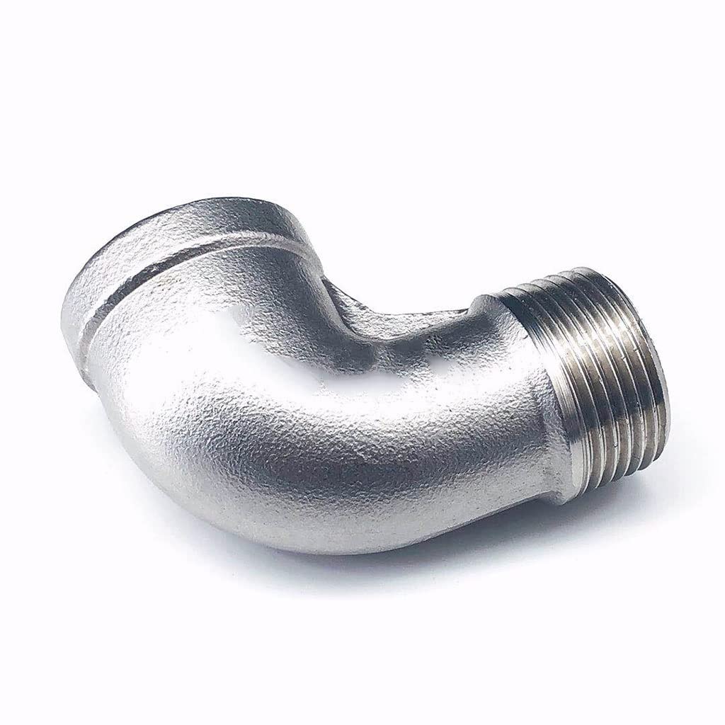 Accesorio for tubería de acero inoxidable 304, codo de calle con rosca hembra x macho, ángulo de 90 grados, conectores SS(DN 32)