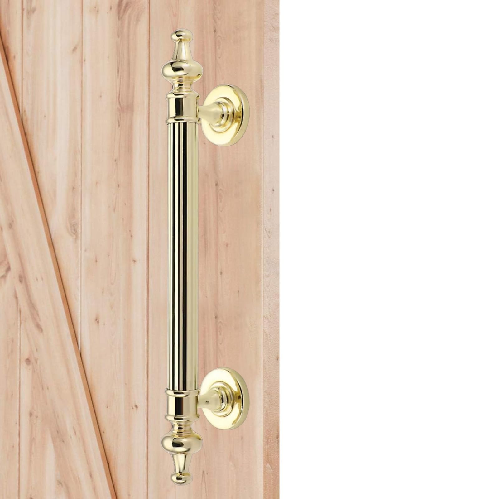 GBRJUYF Vintage Barn Door Handle - Stainless Steel Pull for Rustic Gates, Sheds, Cabinets & Garages