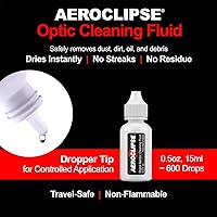 Vista 5 de Aeroclipse Líquido de limpieza óptica - Limpiador de lentes de cámara no inflamable y solución de limpieza de sensor digital para lentes